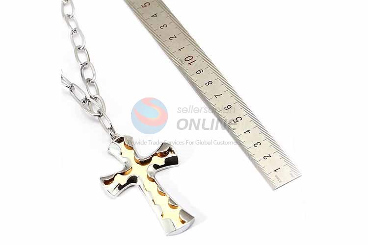 Cross Pendant Punk Zinc Alloy jewellery Necklace