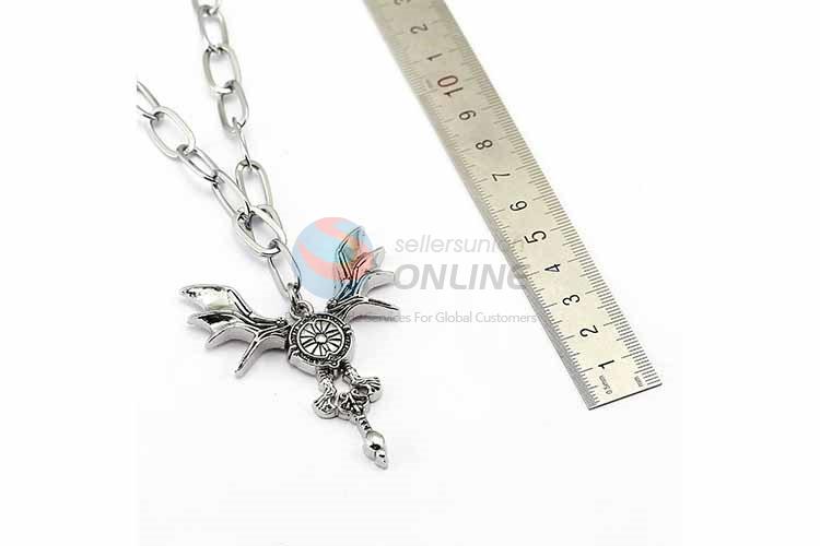 Wing Pendant Punk Zinc Alloy jewellery Necklace