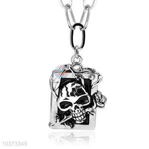 Skull Pendant Punk Zinc Alloy jewellery Necklace