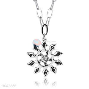 Sun Pendant Punk Zinc Alloy Jewellery Necklace