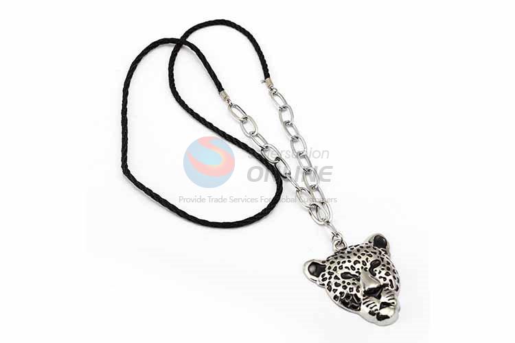 Cheetah Pendant Punk Zinc Alloy Jewellery Necklace