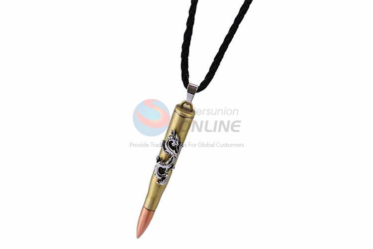 Bullet Shaped Punk Zinc Alloy Jewellery Necklace