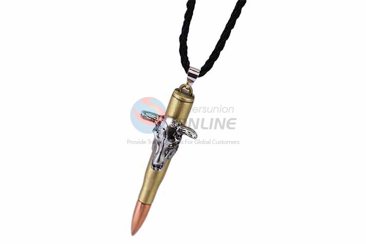 Bullet Shaped Punk Zinc Alloy Jewellery Necklace