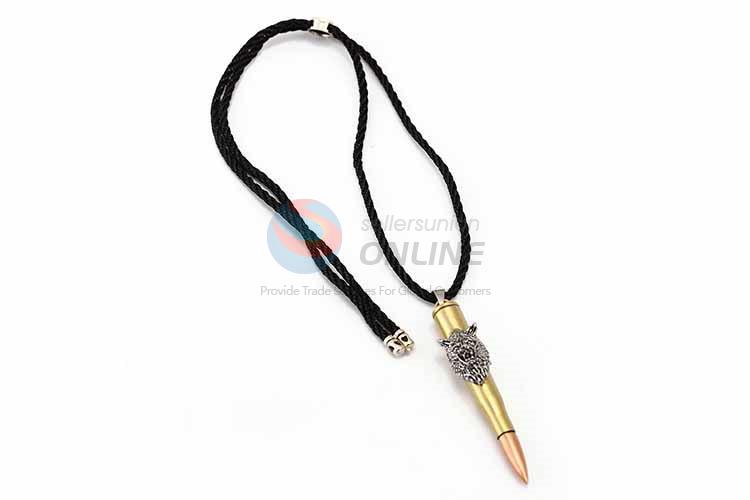 Bullet Shaped Punk Zinc Alloy Jewellery Necklace