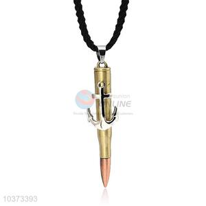 Bullet Shaped Punk Zinc Alloy Jewellery Necklace