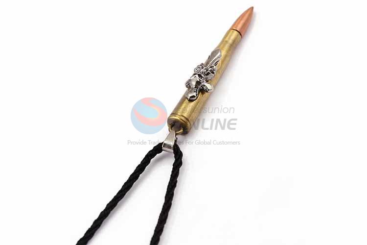 Bullet Shaped Punk Zinc Alloy Jewellery Necklace