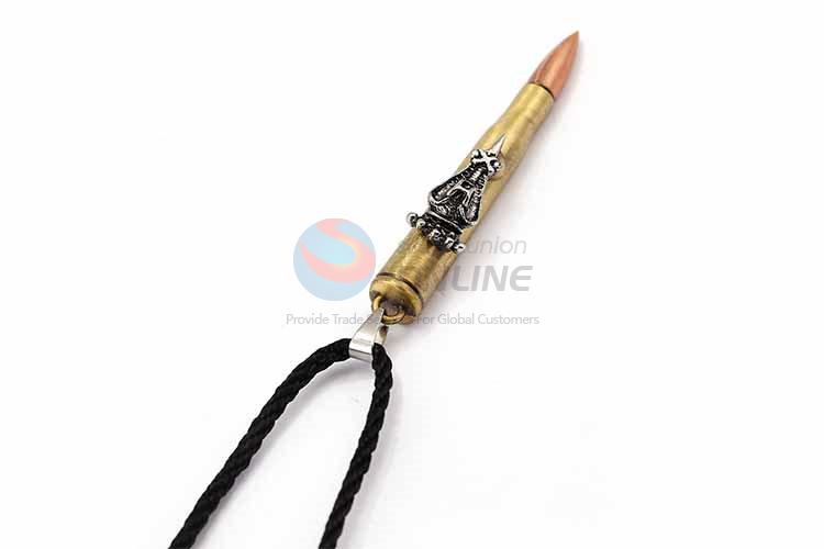 Bullet Shaped Punk Zinc Alloy Jewellery Necklace