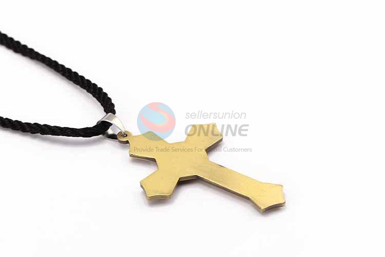 Cross Pendant Punk Zinc Alloy Jewellery Necklace