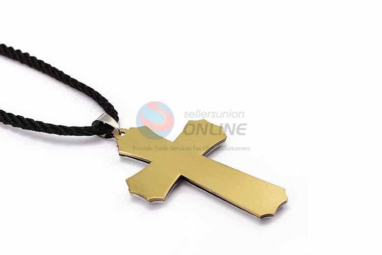 Cross Pendant Punk Zinc Alloy Jewellery Necklace