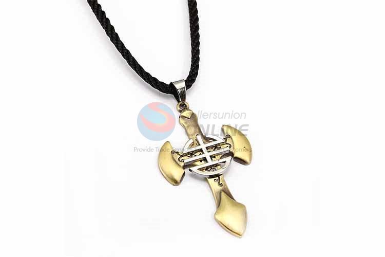 Cross Pendant Punk Zinc Alloy Jewellery Necklace