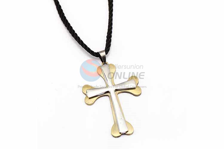 Cross Pendant Punk Zinc Alloy Jewellery Necklace