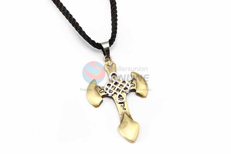 Cross Pendant Punk Zinc Alloy Jewellery Necklace