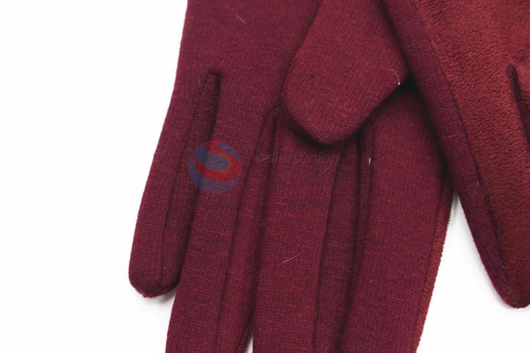 Classic popular women winter warm gloves outdoor gloves