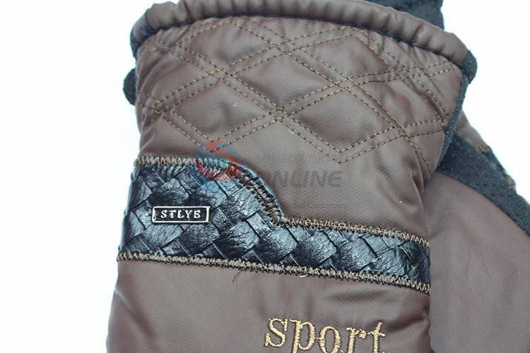 Delicate men winter warm gloves outdoor gloves