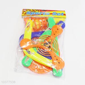 Plastic Kids Different Shapes Colorful Boomerang Sporting Throwback Flying Toy