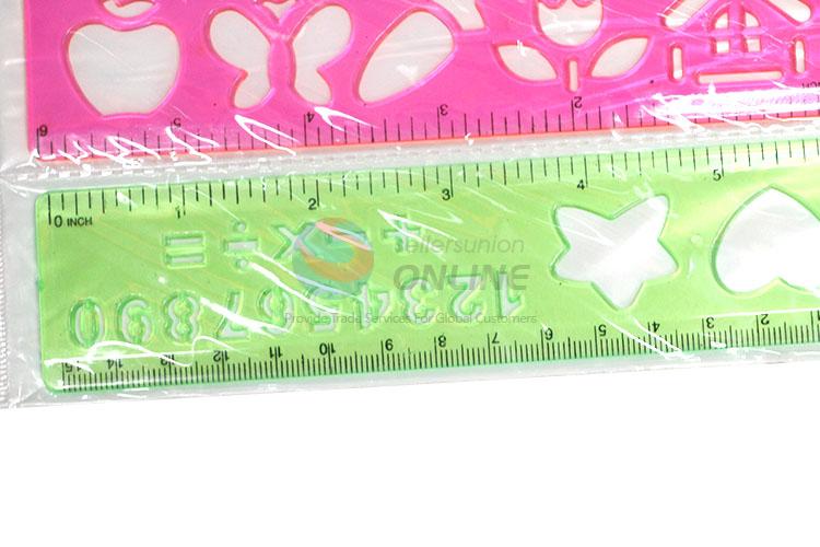 Factory Hot Sell 4pcs 15cm Plastic Ruler Set for Sale