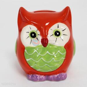 Competitive Price Owl Design Ceramic Money Box