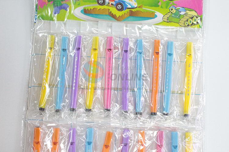 Fashion plastic whistle for children