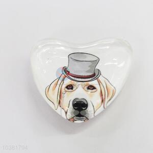 Fuuny Dog Glass Decorations Fridge Magnet Sticker