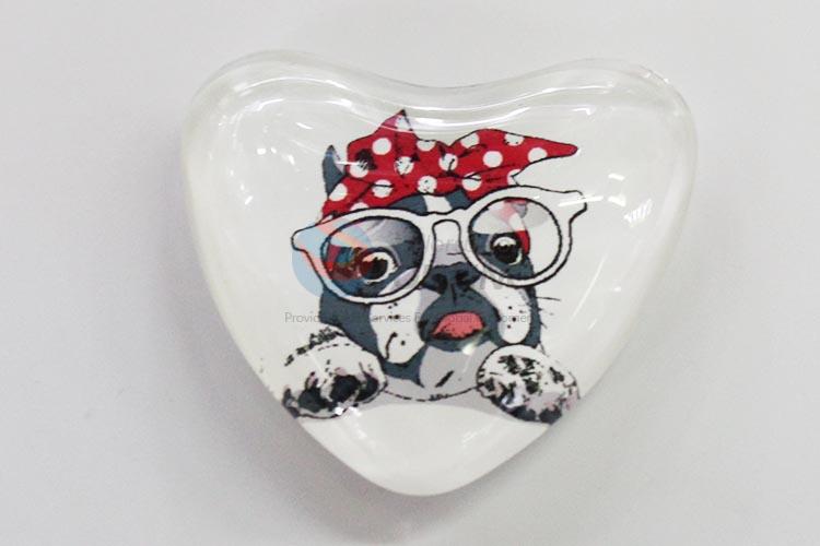 Fuuny Dog Glass Decorations Fridge Magnet Sticker