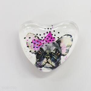 Fuuny Dog Glass Decorations Fridge Magnet Sticker