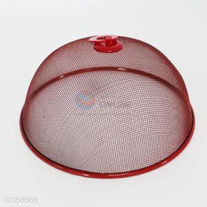 Red iron mesh food cover for sale,34.5cm