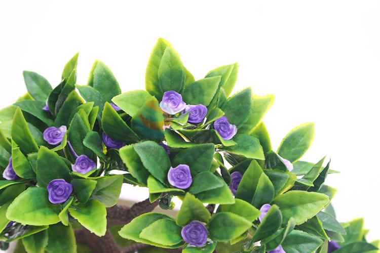 Wholesale artificial flower potted tree bonsai