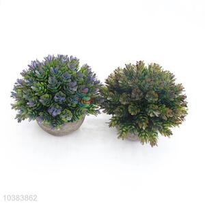 Resin green artificial plant indoor bonsai