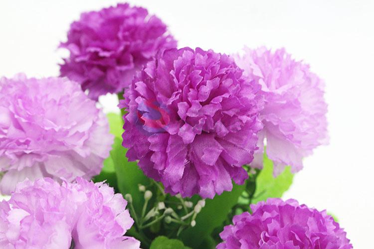 Artificial purple pincushion flowers bonsai