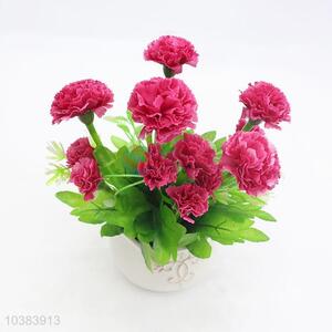 Home decoration artificial mini bonsai,fake carnation bonsai