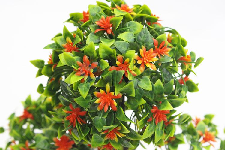 Indoor Decorative Small Plastic Fake Flower Bonsai