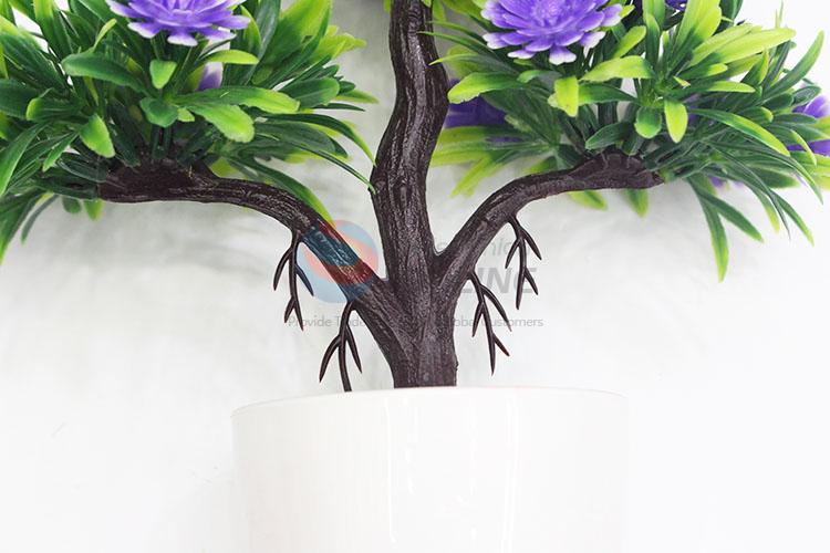 Wholesale Plastic Fake Artificial Flower Bonsai for Decoration