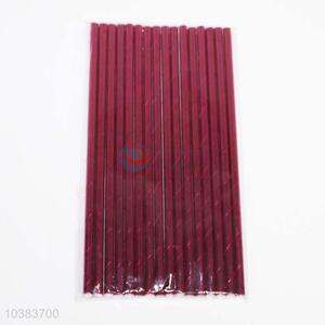 16pc Paper Straw Violet Non bending Environmental Disposable