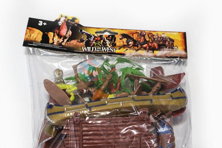 Hot New Products Kids Toy Western Indian and Boat  with Accessories