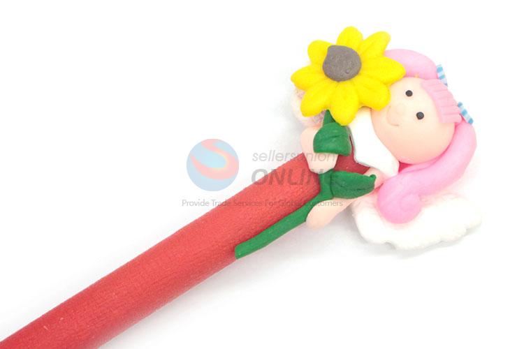 Cheap Pretty Girl Polymer Clay Ball-Point Pen