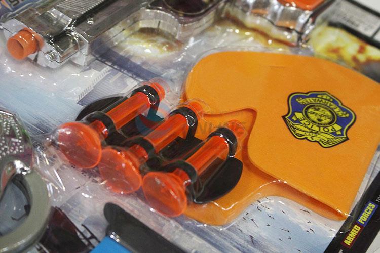 Promotional police suit needle toy gun toys for children