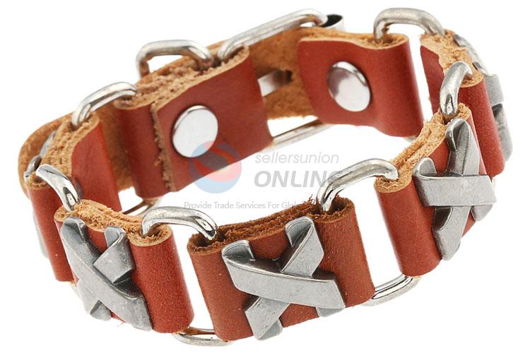 Simple Design Leather Bracelet Fashion Hand Band