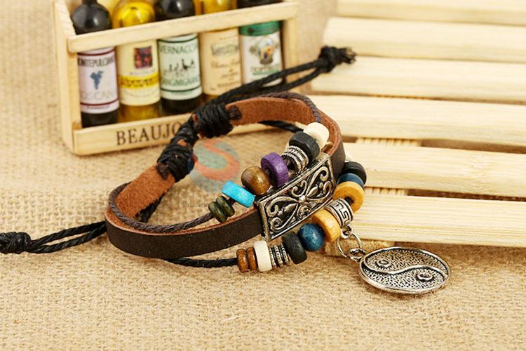 Newest Handmade Leather Bracelet Leather Wristband