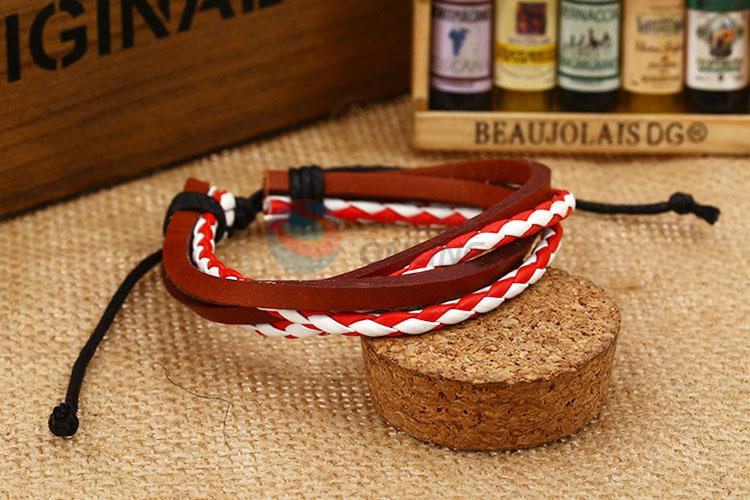 Top Quality Leather Woven Bracelet Fashion Accessories