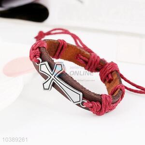 Wholesale Cross Leather Bracelet Fashion Accessories