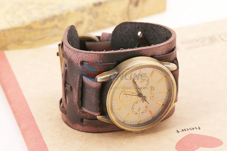 New Design Leather Bracelet Wrist Watch