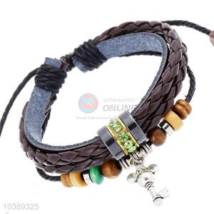 New Arrival Handmade Leather Bracelet Woven Bracelet