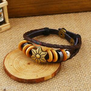 Wholesale Elegant Charm Leather Bracelet