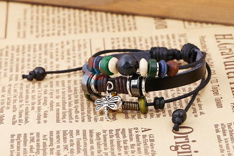 Delicate Design Retro Design Leather Bracelet