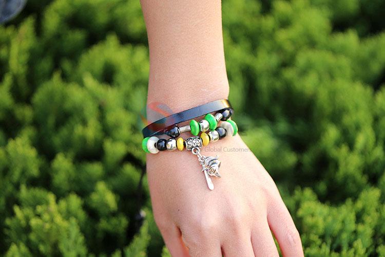 Unique Design Retro Style Leather Bracelet For Man And Women