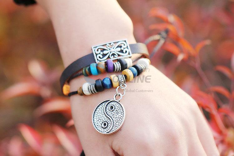 Newest Handmade Leather Bracelet Leather Wristband