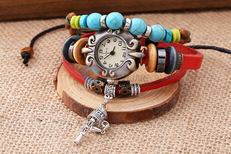 Best Selling Retro Leather Bracelet Wrist Watch