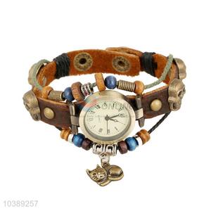 Good Quality Fashion Leather Bracelet Wrist Watch