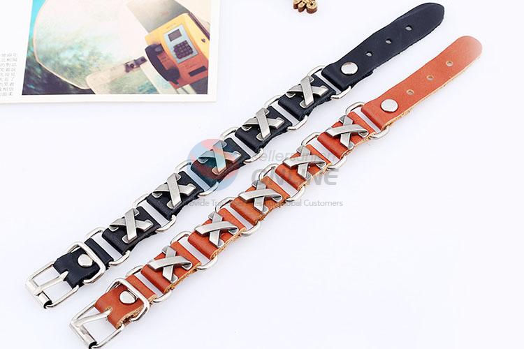 Simple Design Leather Bracelet Fashion Hand Band