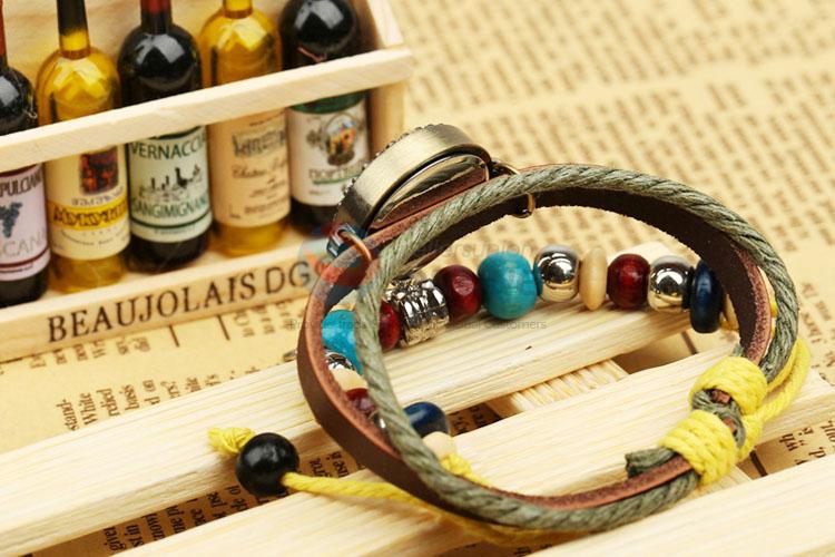 High Quality Cute Fish Charm Leather Bracelet Wrist Watch